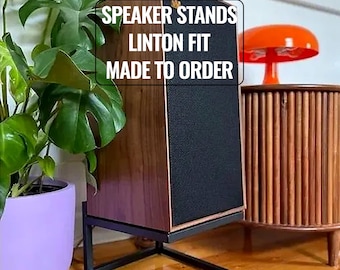 Wharfedale Linton Speaker Stands (Pair) – Open-Frame Steel, Custom Fit, 150/200/250 mm Height Options