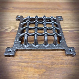 Cast Iron Vent Cover – Victorian Wall Vent Grille, Decorative Air ...