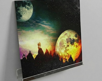 Clear Acrylic Vinyl Record Shelf – Now Playing LP Wall Display, Album Cover Ledge, No-Drill or Screw Mount, Single & Pack