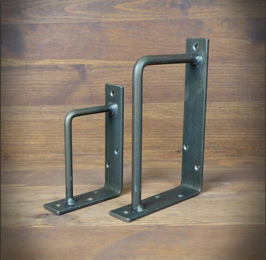 Cast Iron Shelf Bracket, Antique Iron Shelf Bracket, Rustic Timber