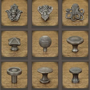 Cast Iron Cabinet Knobs – 36 Rustic Vintage Furniture Knob Designs for Drawers, Cupboards & Cabinets