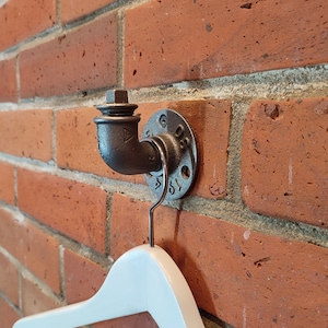 Coat Hooks, Industrial Pipe Coat Hanger, Door Hooks, Vintage Bath Towel Hooks, Metal Wall Hooks, Clothes Hanger, Bathroom Door Hooks, Rustic