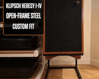 Klipsch Heresy I-IV Speaker Stands (Pair) – Open-Frame Steel, Custom Fit, 150/200/250 mm Height Options