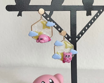 Floating Kirby Earrings