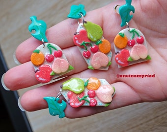 Animal Crossing New Horizons fruit medley earrings
