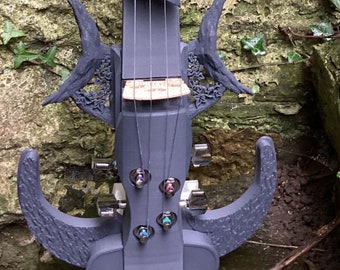 3D printed electric violin Lava Grey elektrische Geige