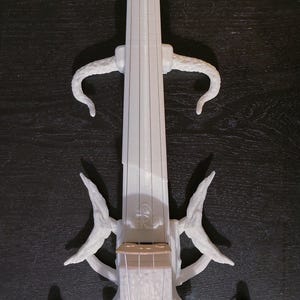 3D printed electric violin White elektrische Geige