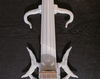 3D printed electric violin White elektrische Geige