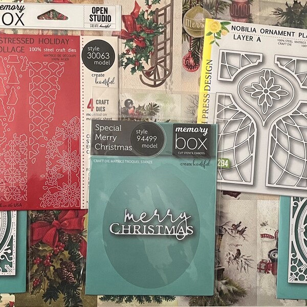 Christmas Die Cuts Etsy