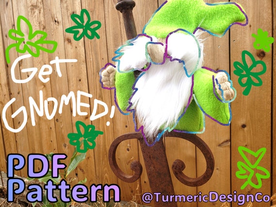 PDF Sewing Pattern - Wizard Gnome Plush - Crafting Tutorial - St Patricks Day Plushie - How-To
