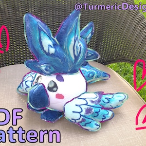 PDF Sewing Pattern - Round Bird Blob Plush Crafting Tutorial - How-To
