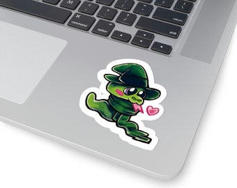 Wizard Snake Sticker | Green Magic House | Fantasy Witch | Book Lover