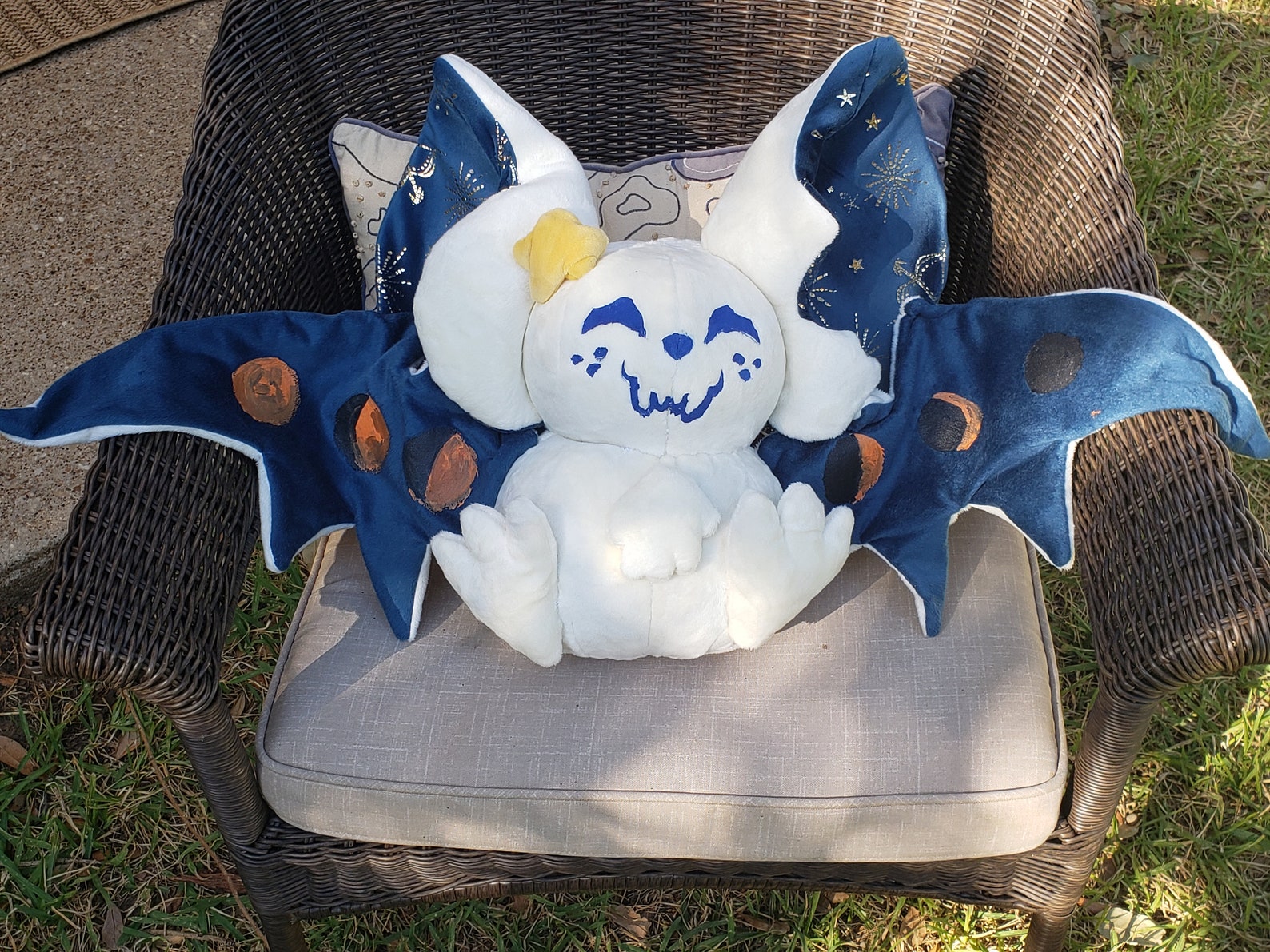PDF Sewing Pattern Lunar Bat Plush Cute Halloween Crafting Tutorial How ...
