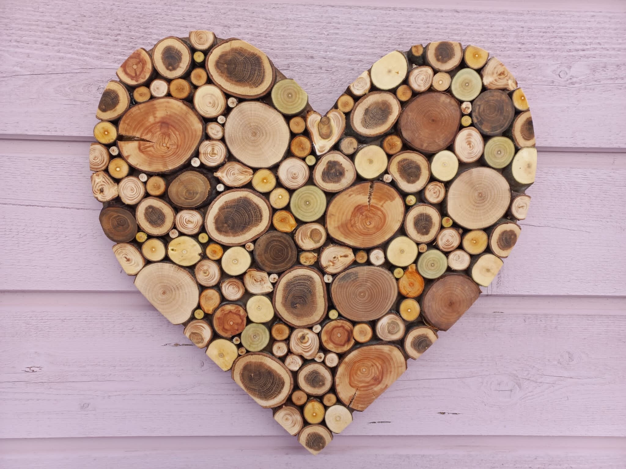 Wood Heart Sculpture Decor Rustic Mended Heart Farmhouse Decor for Living  Room Original Wooden Artwork Stitched Heart for Anniversary 