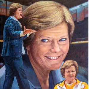 Pat Summitt Tennessee Volunteers UT Lady Vols NCAA College Women's Basketball Head Coach Art Print 1AM3 Choices 8x10-40x50 Canvas Prints