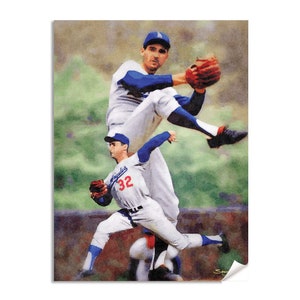 Sandy Koufax Brooklyn Los Angeles Dodgers MLB Baseball Pitcher Art Print 1WC2 Choices 8x10-40x50