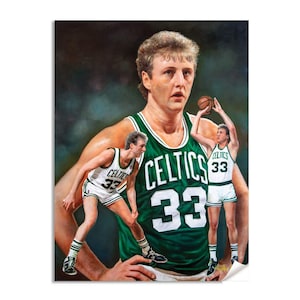 Larry Bird Boston Celtics NBA Basketball Player Hall of Fame Art Print 1AM3 Choices 8x10-40x50