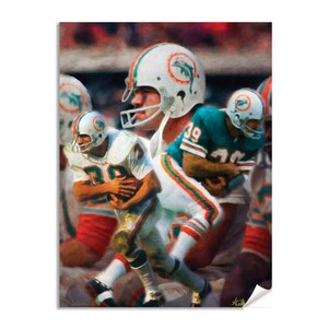 Larry Csonka Czonka Miami Dolphins Running Back NFL Football Hall of Fame Art Print 1AM3 Choices 8x10-40x50