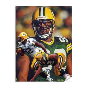 Reggie White Green Bay Packers Defensive End Tackle NFL Football Hall of Fame Art Print 1AM3 Choices 8x10-40x50