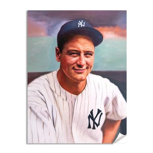 Lou Gehrig New York Yankees NY MLB Baseball 1st First Base Art Print 1AM3 Choices 8x10-40x50