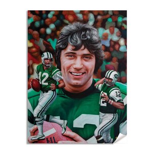 Joe Namath New York Jets NY Quarterback NFL Football Hall of Fame Art Print 1AM3 Choices 8x10-40x50