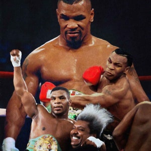 Mike Tyson Boxer Knock Out Boxing Don King Art Print 1AM3 8x10-40x50in