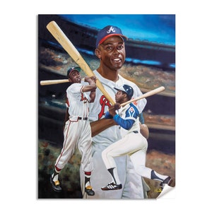 Hank Aaron Outfielder Atlanta Braves MLB Baseball Hall of Fame Art Print 2AM3 Choices 8x10-40x50