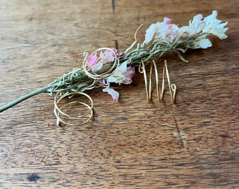 Minimalist Gold Wrap Band, Gold bands, wrap ring