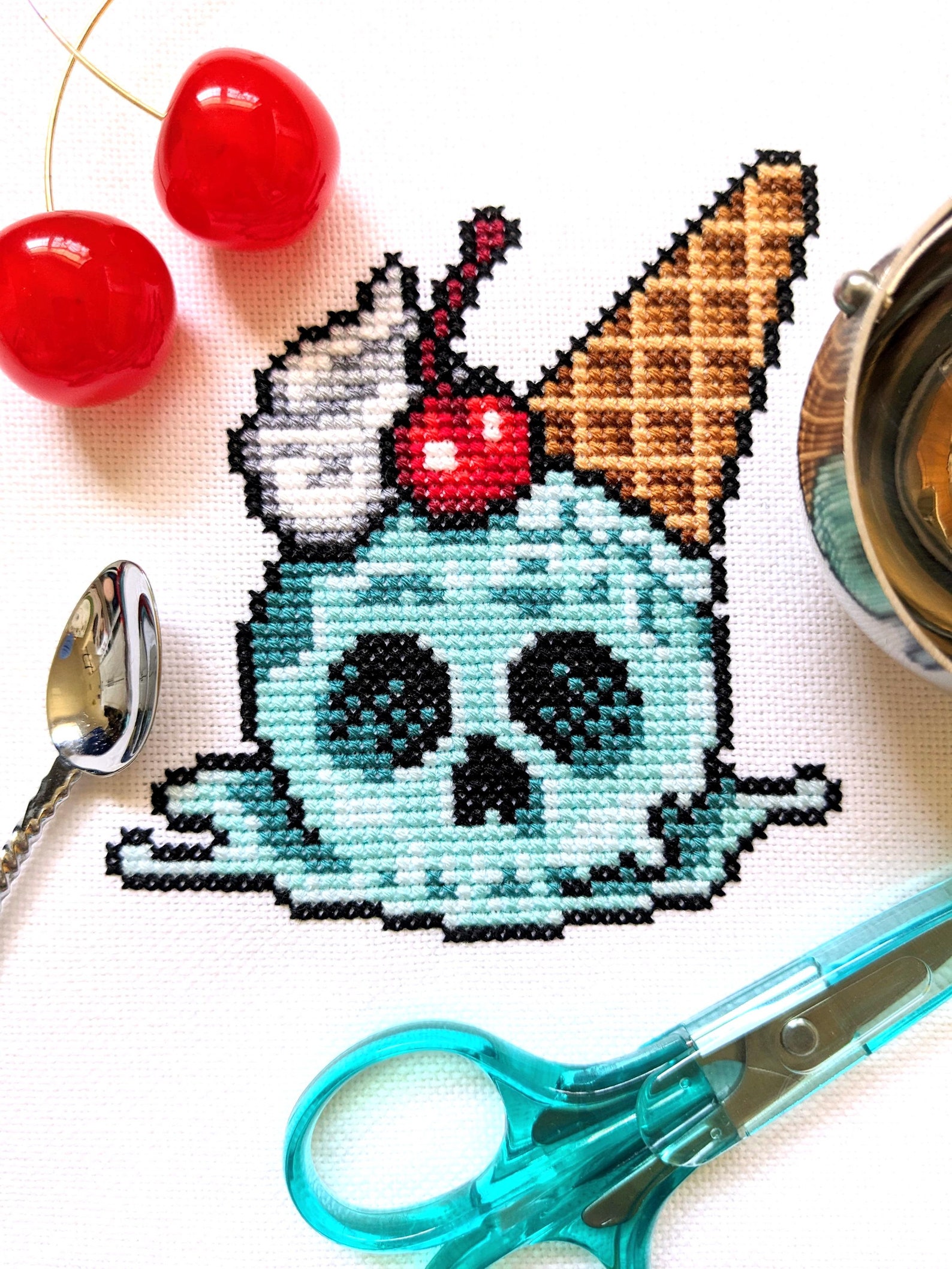 Ice Scream Sundae from Little Lion Stitchery