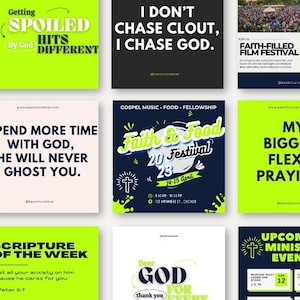 30 chrześcijańskich postów na Instagramie | Marketing wiary | Posty religijne | Pismo Święte o religii | Pomysły na treści kościelne l Pomysły na haczyki do filmów kościelnych