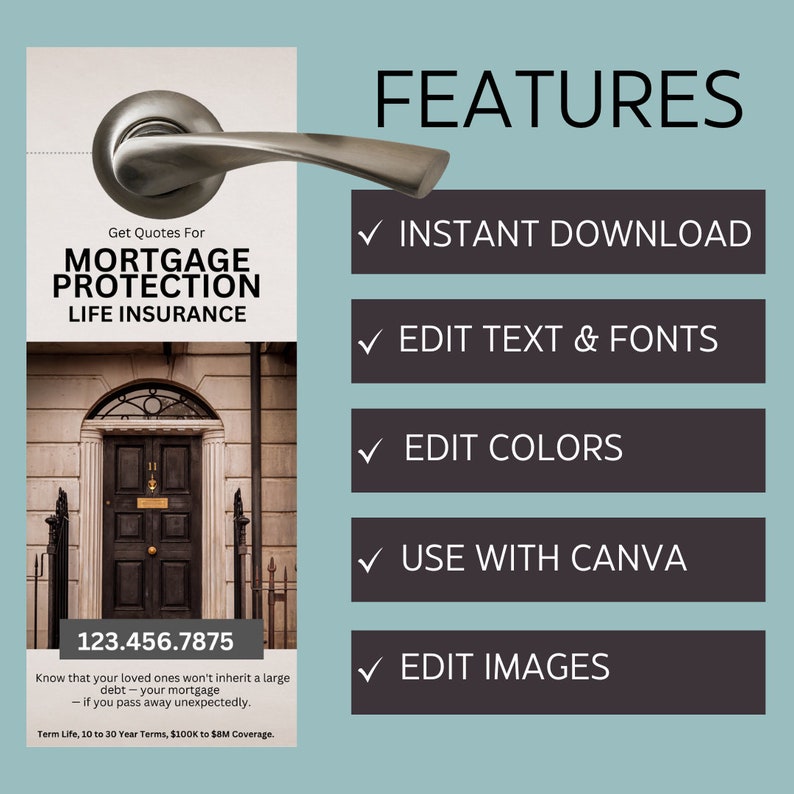 Life Insurance Door Hangers Template L Life Insurance Broker L Life