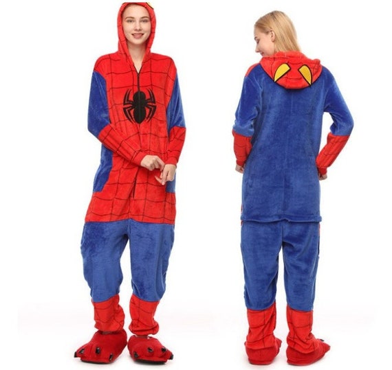 Spiderman Unisex Adultos y niños Onesie para Onesies Pijama Animal Fleece  Ropa de dormir Traje de invierno Cosplay Adulto Halloween Traje de una  pieza -  México