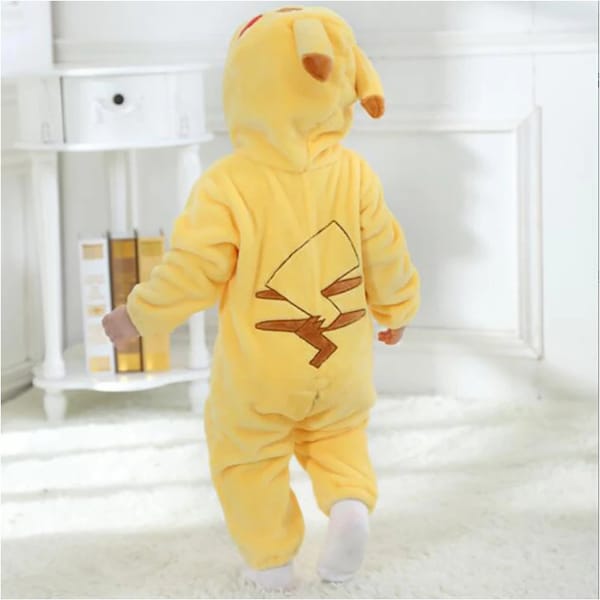 Pokémon Pikachu Boys Cosplay Union Suit with Hood, Sizes 4-12