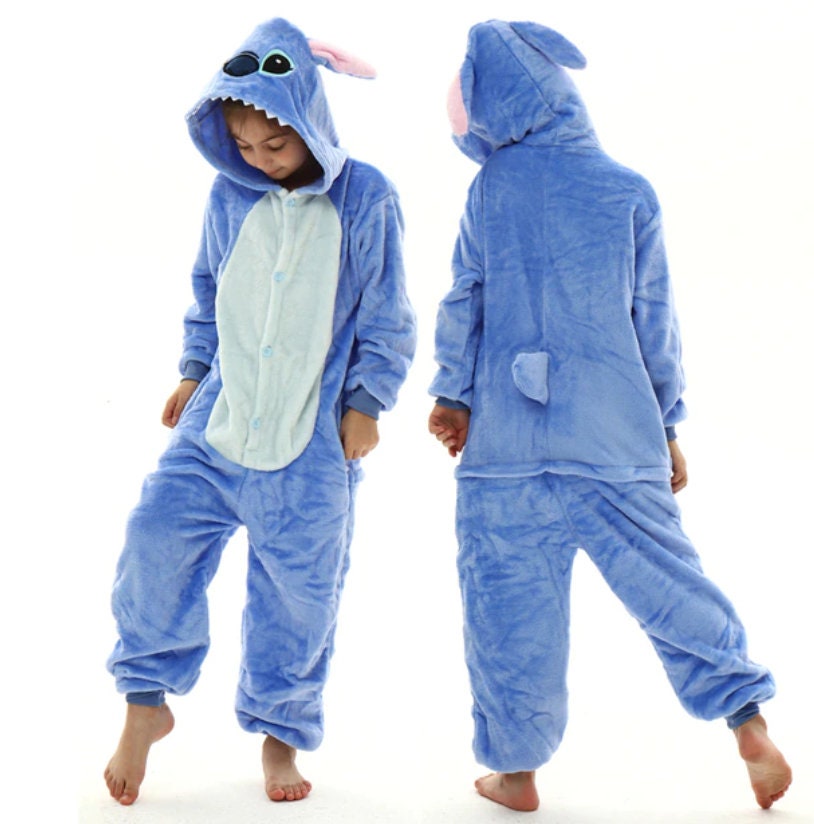 Disney-disfraz de Lilo Stitch para adultos y hombres, mono con capucha,  pijama, ropa de Halloween - AliExpress