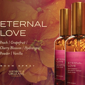 Aromatherapy Room Sprays | Eternal Love Room Spray | Essential Oil Spray | 3.4 Oz Glass Bottle