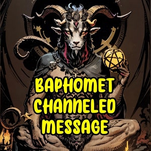Mensaje canalizado de Baphomet, guía correcta para la lectura de consejos demoníacos, comunicación con demonios, diálogo con el mal, sabiduría mítica, canalización de MSG