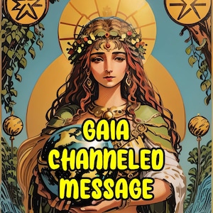 Mensaje canalizado de Gaia, lectura de una deidad real, comunicación de consejos divinos de un dios griego canalizador, percepciones divinas, carta de sabiduría mítica.