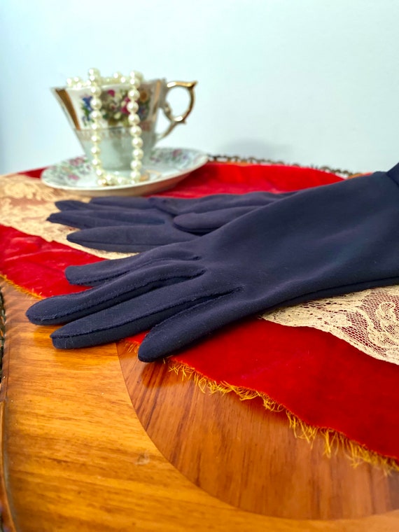 Blue Bow Gloves - image 1