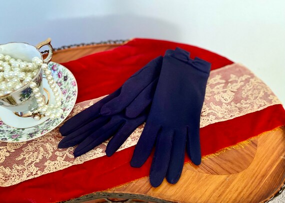 Blue Bow Gloves - image 6