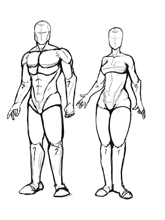 Superhero Body Type Template digital File PNG 3000pixels X Etsy Superhero Body Type Template digital File PNG 3000pixels X Etsy