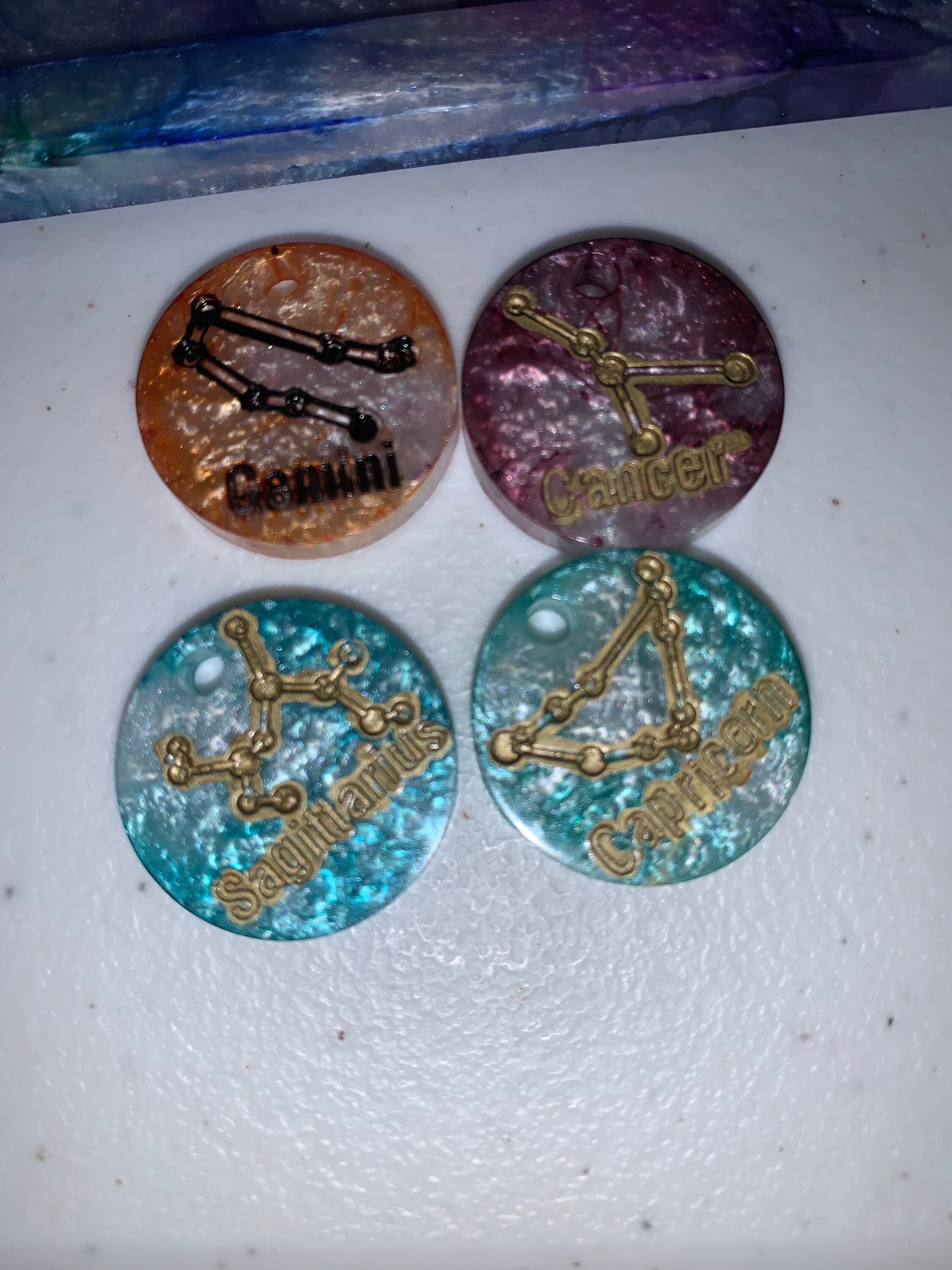 Zodiac Constellation Keychains - Etsy