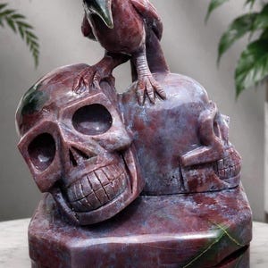 Ocean Jasper Twin Flame Skulls - (2,4 kg)