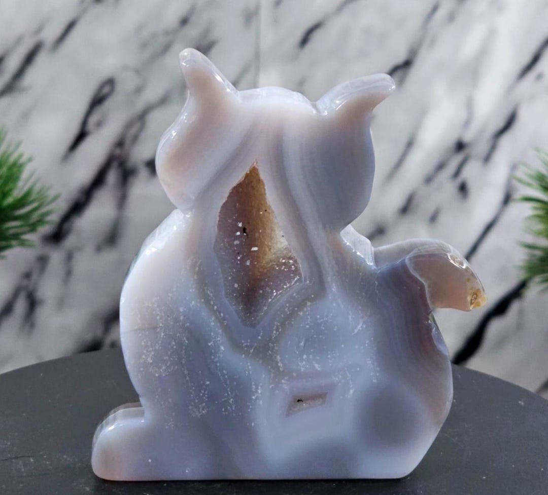 Agate Geode Cat - Instills Security and Safety - Etsy