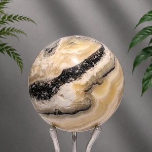 Zebra Calcite Sphere - personal transformation