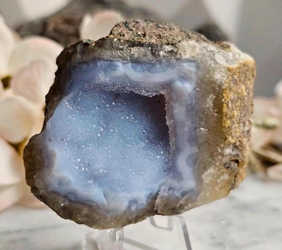 Lace Blue Agate Geode Meaning Blue Lace Geode Peace And