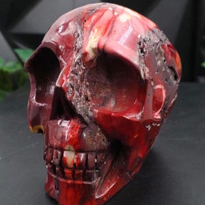 Cool, Mookaite Jasper Skull - helps us accept change