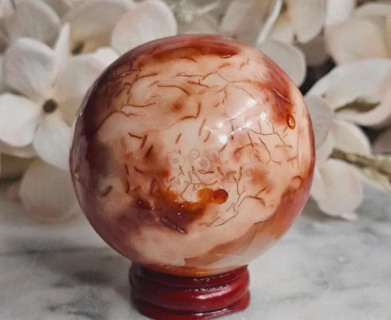 カーネリアンスフィア - 勇気の結晶 - Etsy 日本