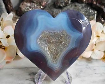 Hermoso corazón de ágata de Madagascar: fortalecimiento de las relaciones