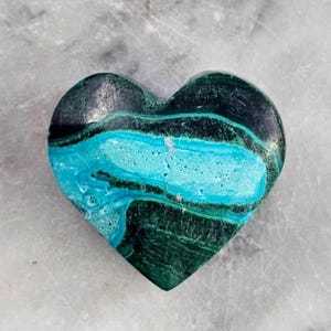 Chrysocolla Heart - letting go
