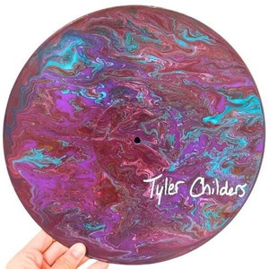 Decoración de pared con álbum de vinilo pintado / Arte de discos de Tyler Childers